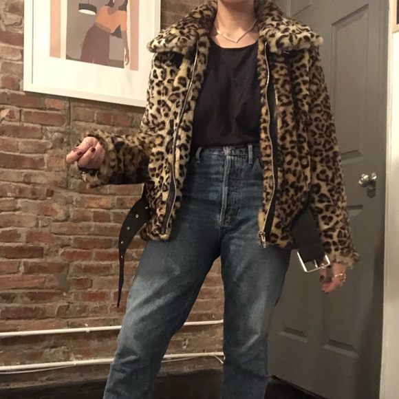 BLANK NYC : leopard jacket / coat - Picture 2 of 6